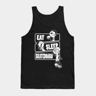 Eat Sleep Skateboard Repeat - Gift for skate lover print Tank Top